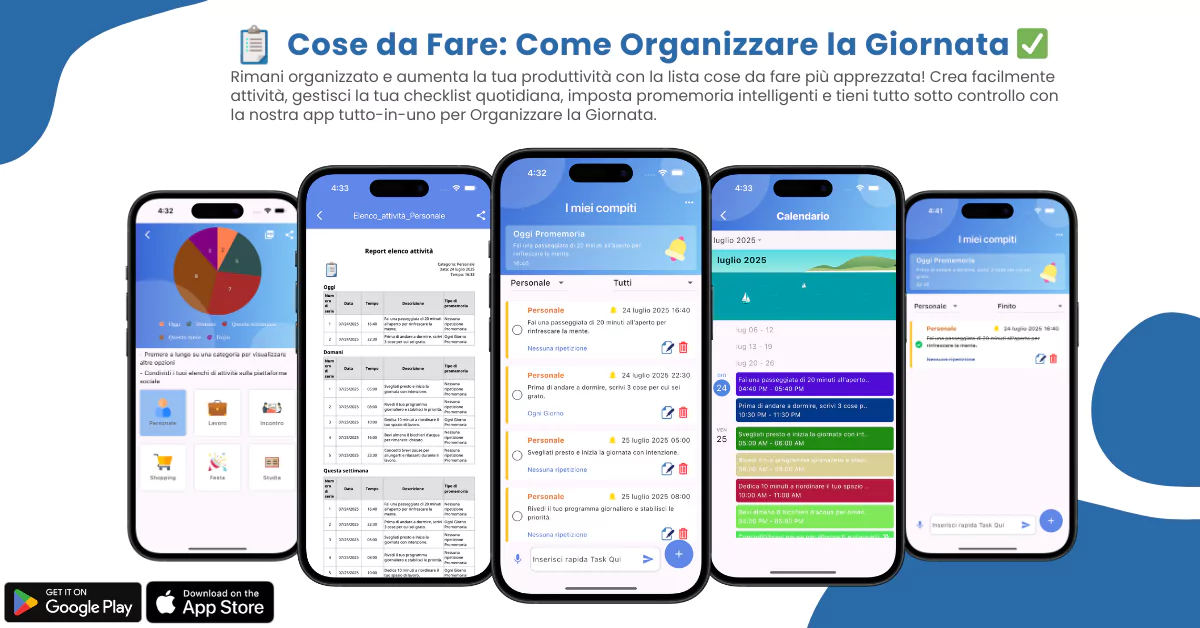 Routine quotidiana perfetta e routine giornaliera per organizzare la giornata – la routine quotidienne ideale per vivere meglio.